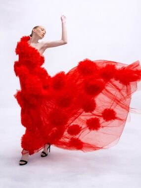 One Shoulder Ball Gown